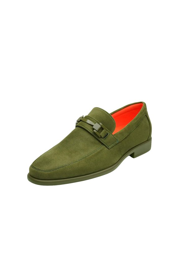 Men's TAYNO Shoes Soft Micro Suede Slip-on Loafer THE CAPRIO S Lime Green