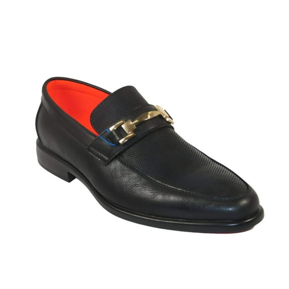 Men's TAYNO Shoes The Caprio L TAYNO leather Bit Loafer Black perforated