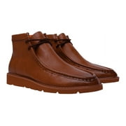 Men's TAYNO Wallabee Chukka Boots Mojave Smooth Leather Light Weight Cognac