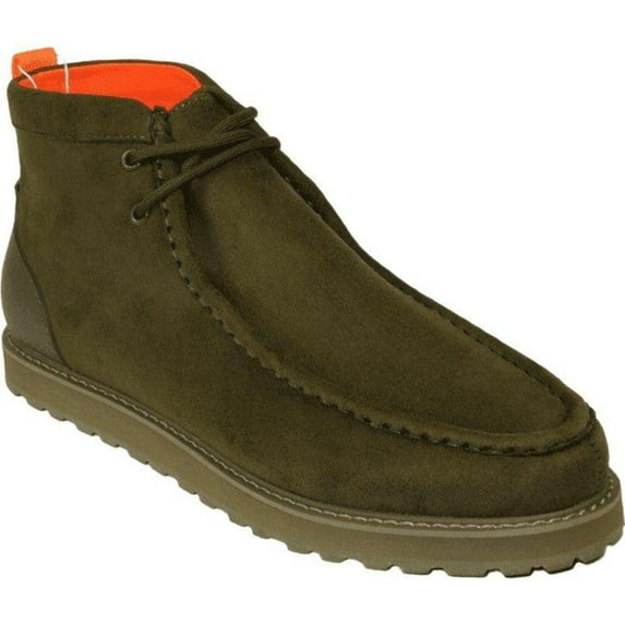 Men's TAYNO Wallabee Style Chukka Boots Soft Micro Suede MOJAVE S Olive