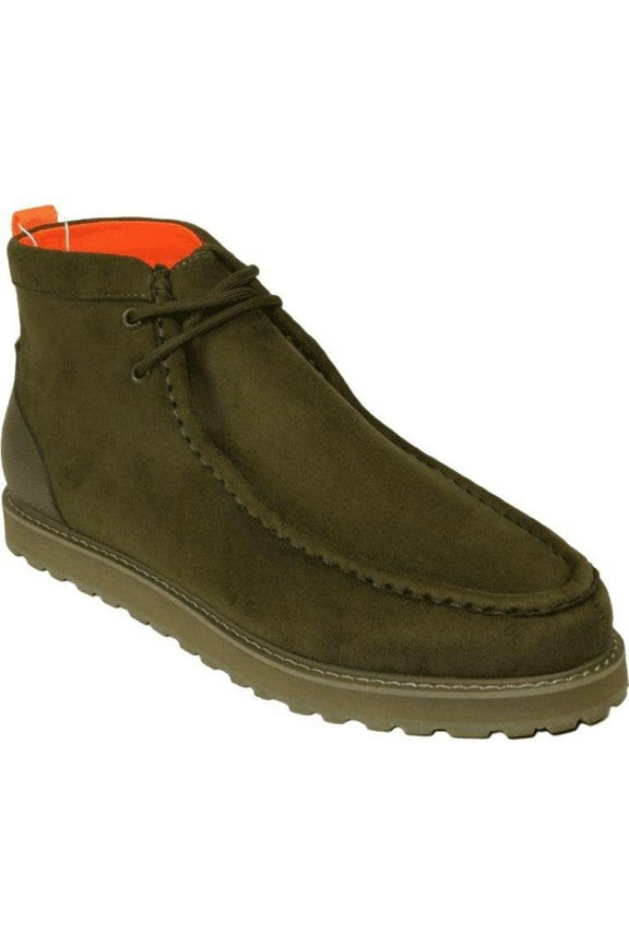 Men's TAYNO Wallabee Style Chukka Boots Soft Micro Suede MOJAVE S Olive