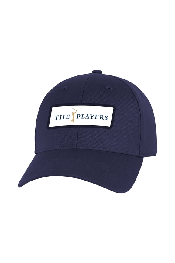 Men's THE PLAYERS Ahead Navy Patch Lynx Adjustable Hat