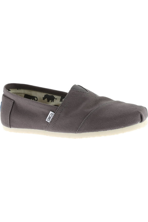 Men's TOMS Classic Alpargata Slip-On Shoe Ash Canvas 13 M