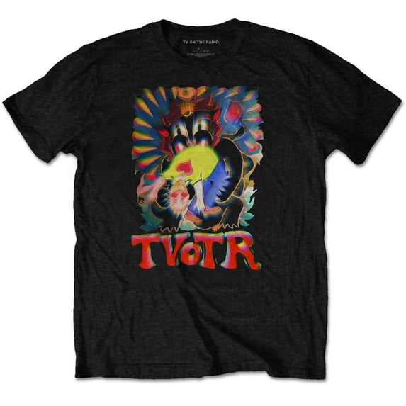 Men's TV On The Radio Psychedelic Slim Fit T-shirt Large Black