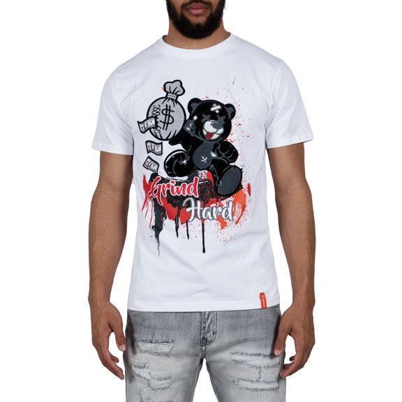 Men's TWO MILL TWENTY GRAND BEAR MONEY TEE | WHITE | LARGE