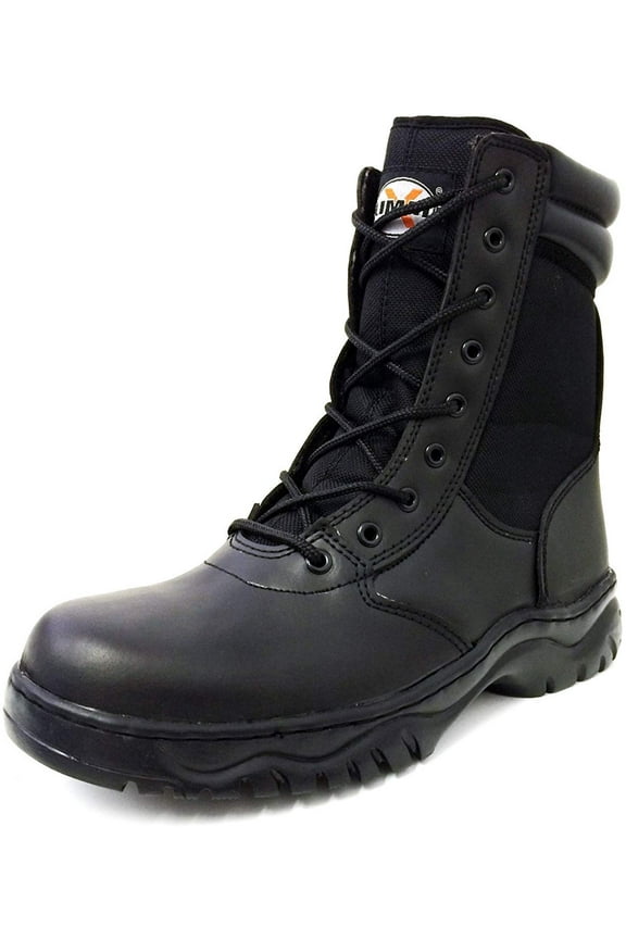 Men's Tactical Boots 8" Combat Military Swat Work Fashion Shoes Side Zipper