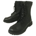 thumbnail image 1 of Men's Tactical Boots Cap Toe Leather 10" Zipper Shoes, 1 of 6