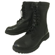 Mens Tactical Boots Cap Toe Leather 10 Zipper Shoes