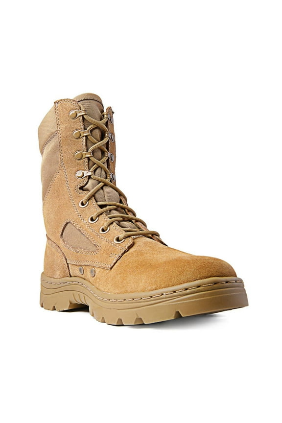 Men's Tactical Boots Dura-Max 8" Suede Leather Coyote Oil & Slip Resistant Boots, S10W
