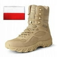 thumbnail image 1 of Men's Tactical Boots Large Breathable Special Forces Outdoor Hiking Wear-Resistant Training Combat Boots High Top Military Boots, 1 of 4