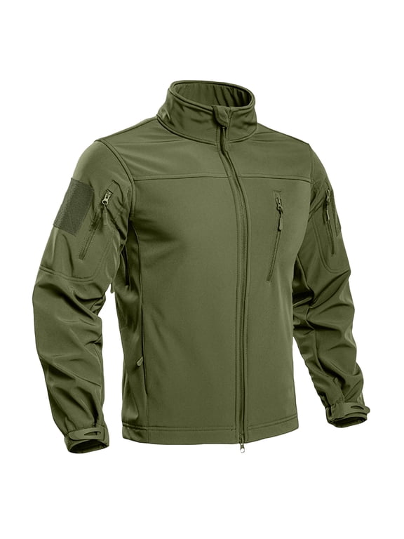 Men's Tactical Fleece SoftShell Jacket Waterproof Winter Coat Zip Up Hoodies bearskin hoodie For Men with Multi-pockets