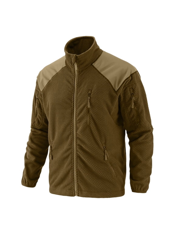 Men's Tactical Fleece SoftShell Jacket Waterproof Winter Coat Zip Up Hoodies bearskin hoodie For Men with Multi-pockets