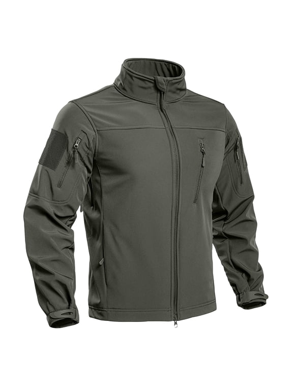 Men's Tactical Fleece SoftShell Jacket Waterproof Winter Coat Zip Up Hoodies bearskin hoodie For Men with Multi-pockets