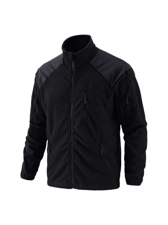Men's Tactical Fleece SoftShell Jacket Waterproof Winter Coat Zip Up Hoodies bearskin hoodie For Men with Multi-pockets