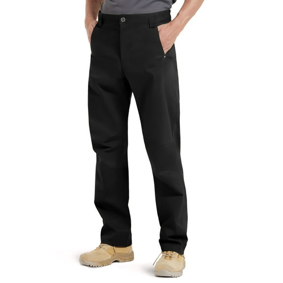 Men's Tactical Pants Military 11 Pockets Ripstop Breathable Casual Cargo Work Pants with Adjustable Waist