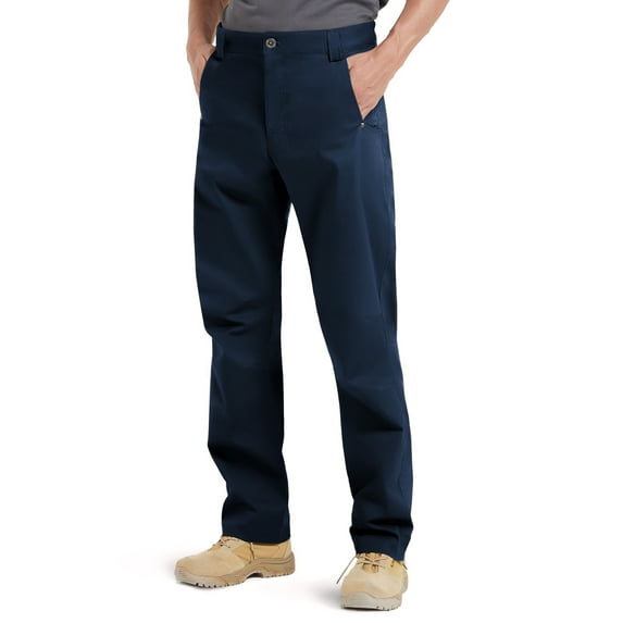 Men's Tactical Pants Military 11 Pockets Ripstop Breathable Casual Cargo Work Pants with Adjustable Waist