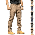 thumbnail image 1 of Men's Tactical Pants Multi Pocket Stretch Waterproof Tactical Cargo Pants Ripstop Fabric Hiking Work Trousers Earthy Yellow 2XL, 1 of 8