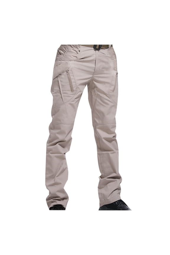 Men's Tactical Pants Ripstop Cargo Pants Plus Size Outdoor Work Climbing Hiking Trousers with Multi Pockets