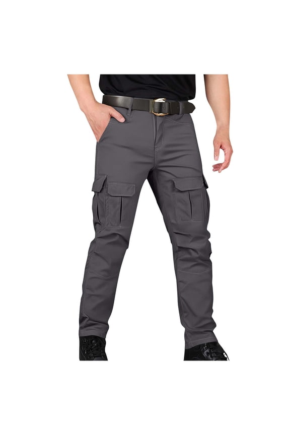 Men's Tactical Pants Slim Fit Cargo Pants Outdoor Tactics Hiking Straight Type Trousers