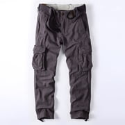 Men's Tactical Pants, Water Resistant Ripstop Cargo Pants, Lightweight EDC Work Hiking Pants, Outdoor Apparel Dark Gray 38