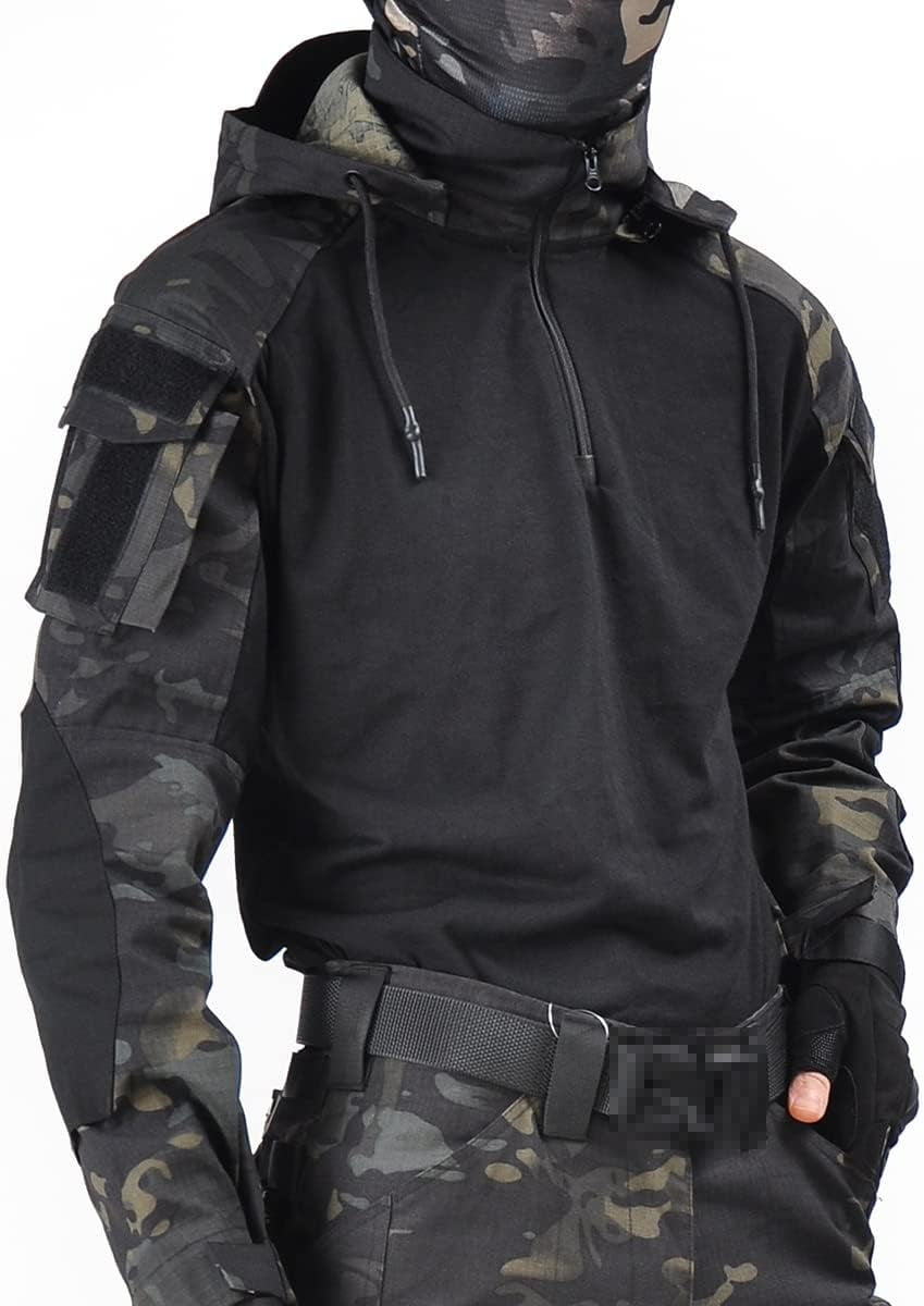 Tactical shirt with hood hotsell