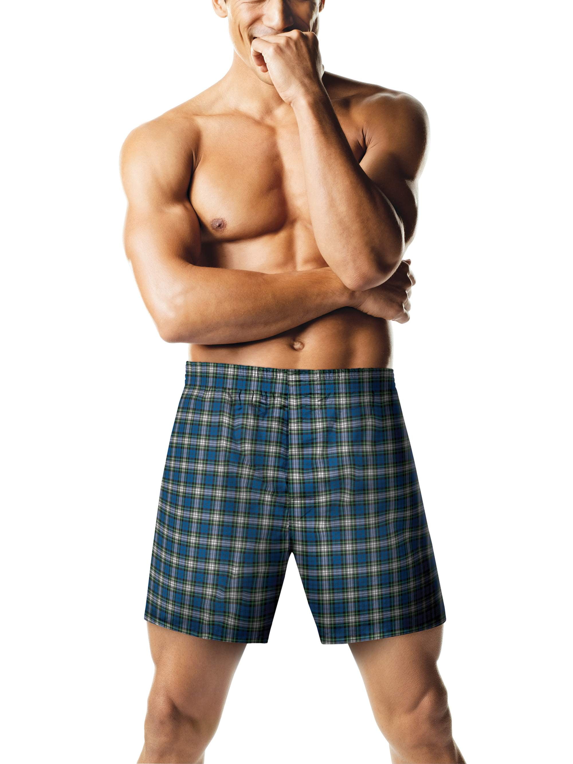 Talbots Boxer Men's Tagless Tartan Boxers with Comfort Flex Waistband (5-Pack ...