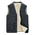 thumbnail image 1 of Men's Tailored Lamb Leather Vest Coat Fitted Outerwear for Style and Warmth, 1 of 7