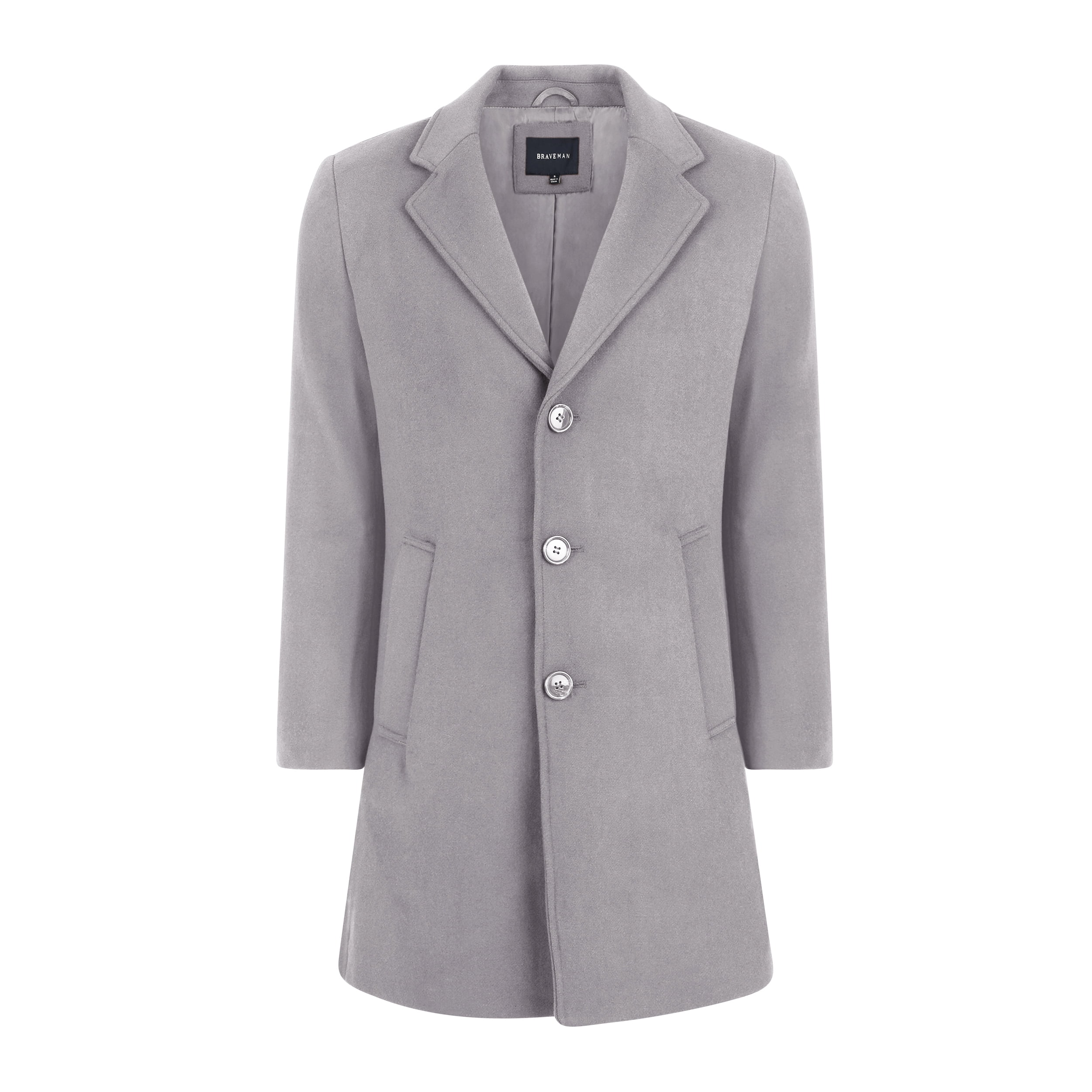 ジャケット・アウター SOFT WOOL TAILOR COAT gray / FREE Men-s-Tailored-Wool-Blend-