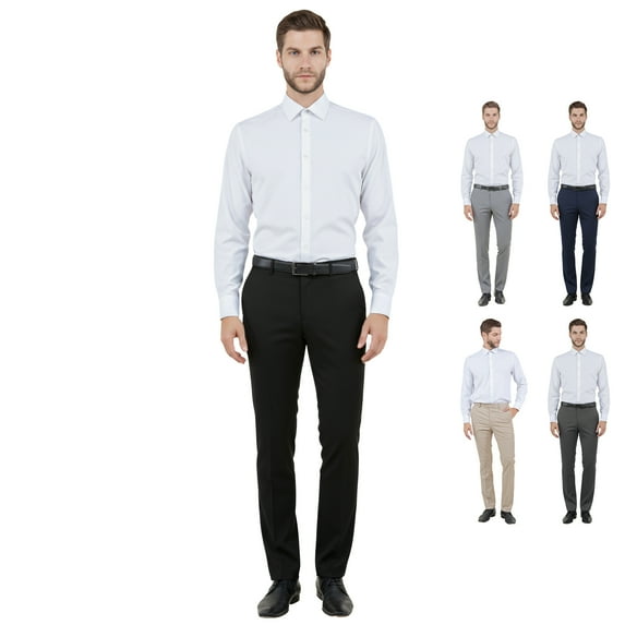 ZeGarie Men’s Tailored Fit Luxury Suit Separates Dress Pants, Designed for Custom Suit Sizing