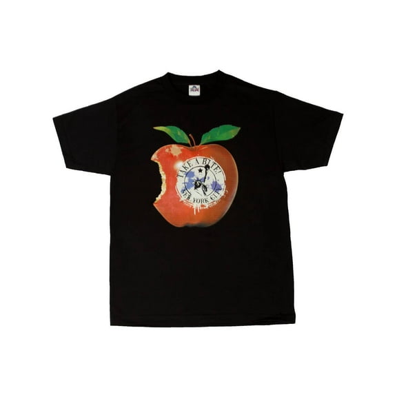 Men's Take A Bite New York City Shirt, Black Medium