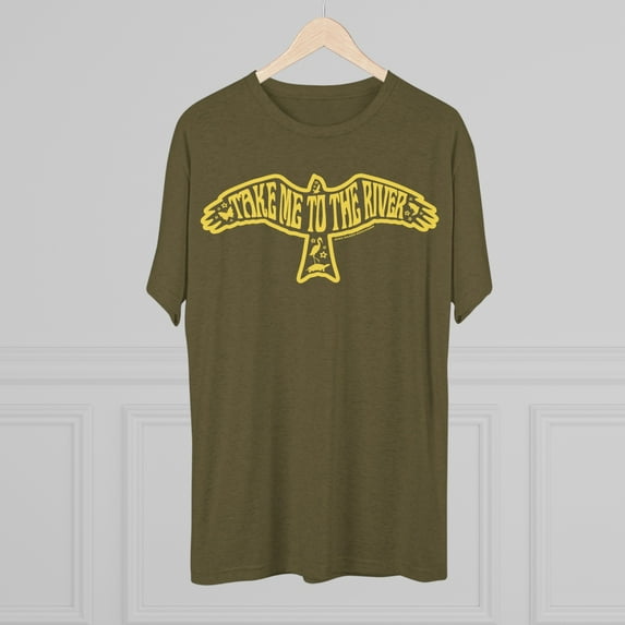 Men's "Take Me to the River" Tri-Blend Crew Tee by Bird Island Outfitters