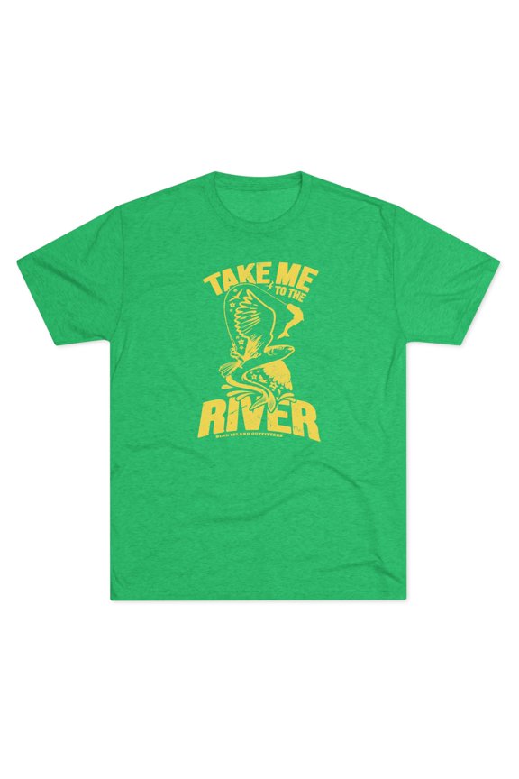 Men's "Take Me to the River" Tri-Blend Crew Tee by Bird Island Outfitters
