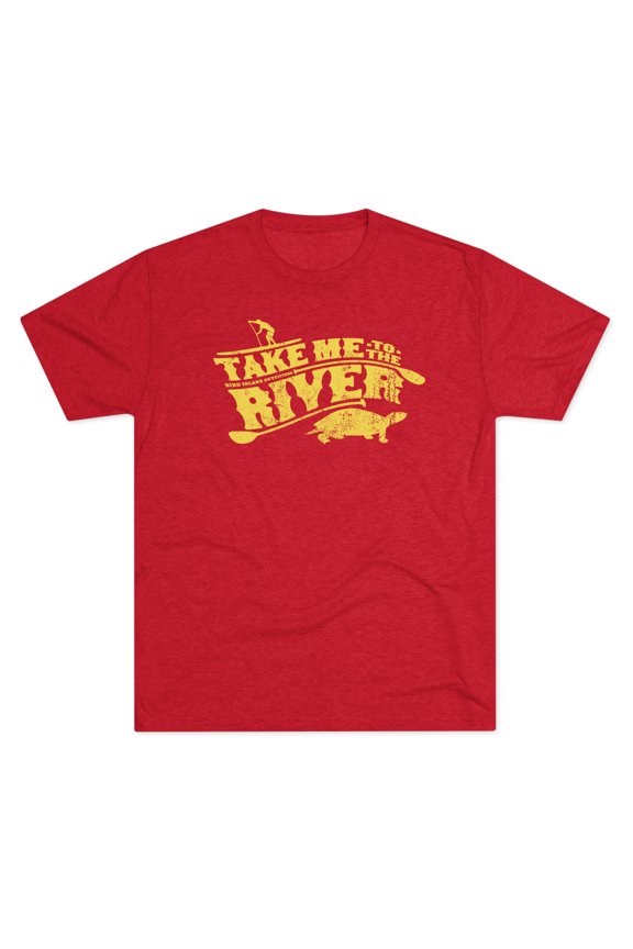 Men's "Take Me to the River" Tri-Blend Crew Tee by Bird Island Outfitters