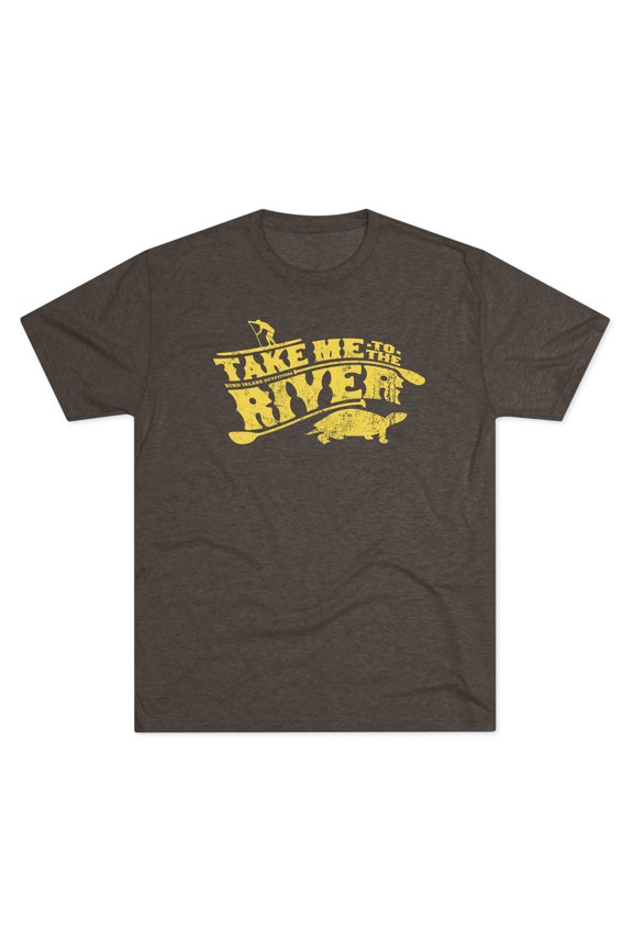 Men's "Take Me to the River" Tri-Blend Crew Tee by Bird Island Outfitters