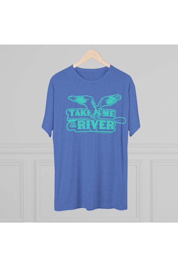 Men's "Take Me to the River" Tri-Blend Crew Tee by Bird Island Outfitters