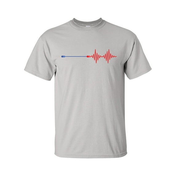 Men's Take The Red Pill Trump MAGA Short Sleeve T-shirt-Ice Grey-large