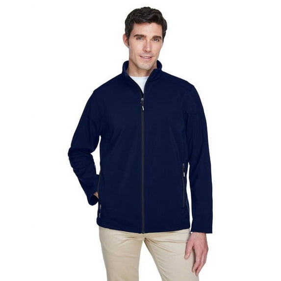 Men's Tall Cruise Two-Layer Fleece Bonded Soft Shell Jacket - CLASSIC NAVY - 5XT