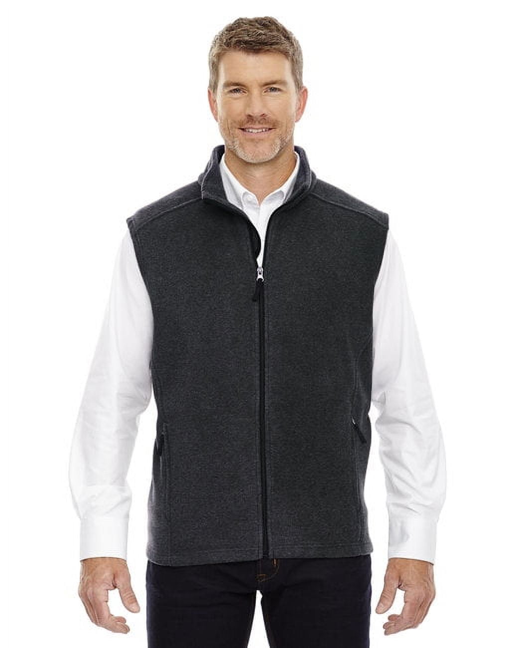 Men's Fleece Vest Charcoal