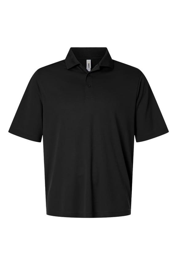 CORE365 CE108T Men's Tall Nova Performance Pique Polo-Black-5XLT