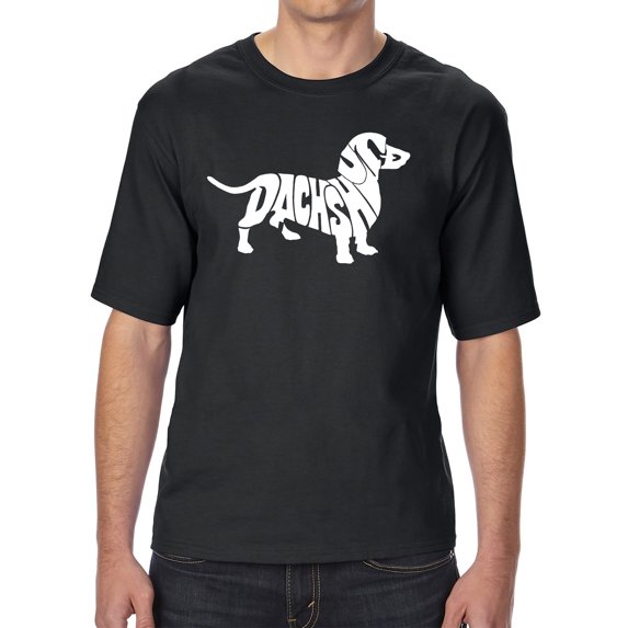 Men's Tall and Long Word Art T-shirt - Dachshund