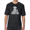 thumbnail image 1 of Men's Tall and Long Word Art T-shirt - Dogs and Cats, 1 of 2