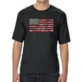 thumbnail image 1 of Men's Tall and Long Word Art T-shirt - Fireworks American Flag, 1 of 2