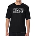 thumbnail image 1 of Men's Tall and Long Word Art T-shirt - KISS, 1 of 2