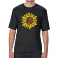 thumbnail image 1 of Men's Tall and Long Word Art T-shirt - Sunflower, 1 of 2