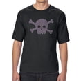 thumbnail image 1 of Men's Tall and Long Word Art T-shirt - XOXO Skull, 1 of 2