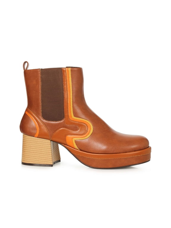 Men's Tan Heel 70's 3-Inch Boots