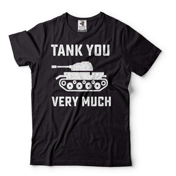 Men's Tank Shirt Thank You Very Much Shirt Tank Lover Fun Tank T Shirt Gift for Him (Medium Black)
