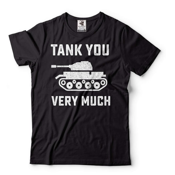 Men's Tank Shirt Thank You Very Much Shirt Tank Lover Fun Tank T Shirt Gift for Him (Small Black)