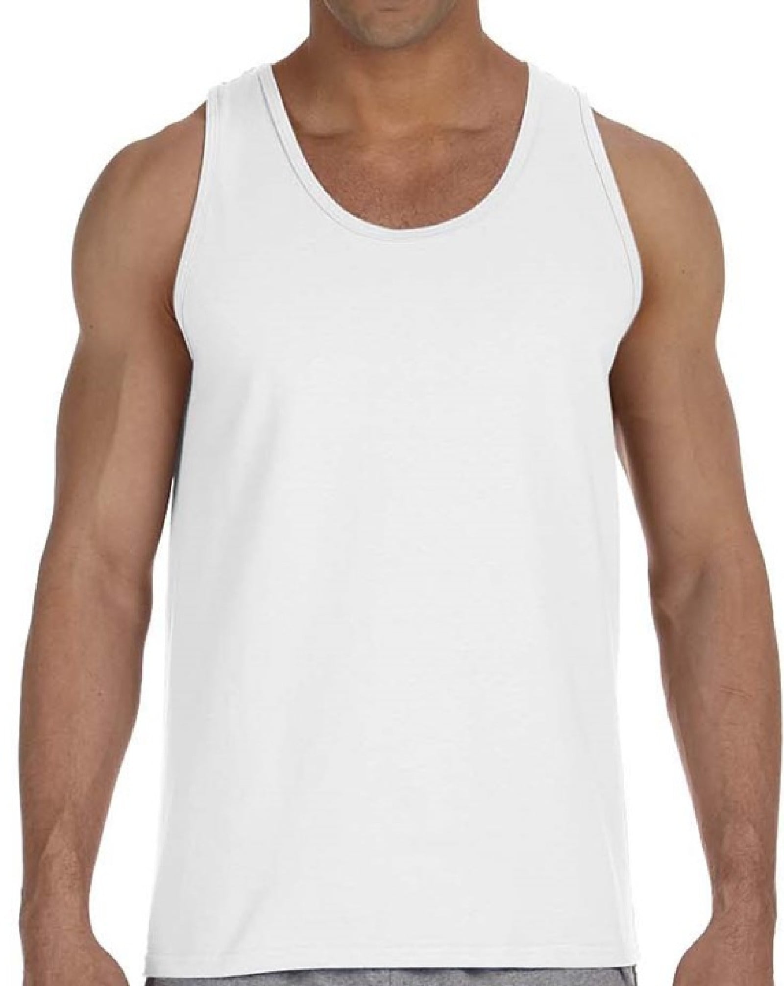 Men's Tank Top Gildan Cotton Sleeveless Sport Shirts - S M L XL 2XL - Tank Top Undershirt Gift for Mens Tshirts Tee