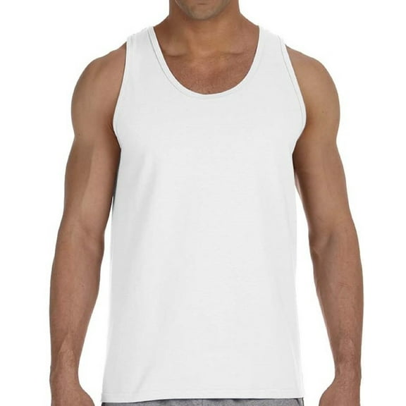 Men's Tank Top Gildan Cotton Sleeveless Sport Shirts - S M L XL 2XL - Tank Top Undershirt Gift for Mens Tshirts Tee